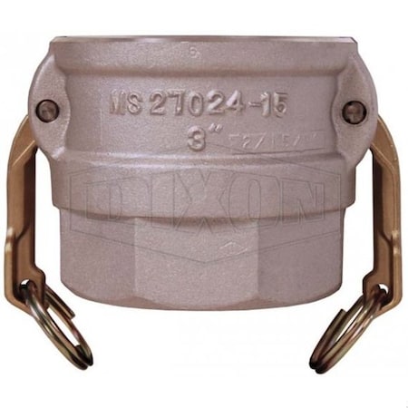 Dixon Cam and Groove Coupler, 4 in Nominal, Socket Weld x SCH 40 Pipe End Style, Aluminum, Domestic 400DWSPAL